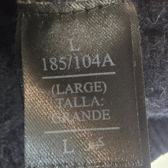 All Saints Keet Crew Sweater - Breton Stripe in Naval Blue and White - Picture 5 of 7